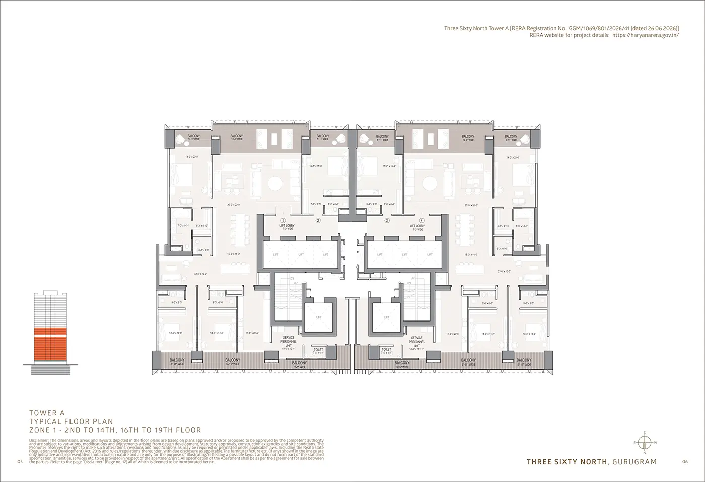Tower A Floor Plan