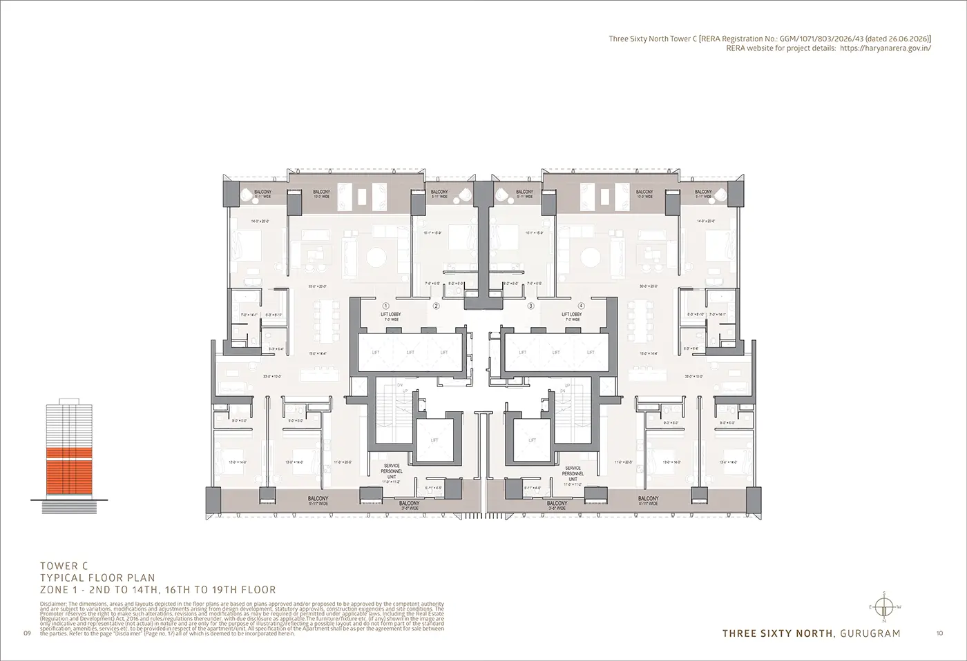 Tower C Floor Plan