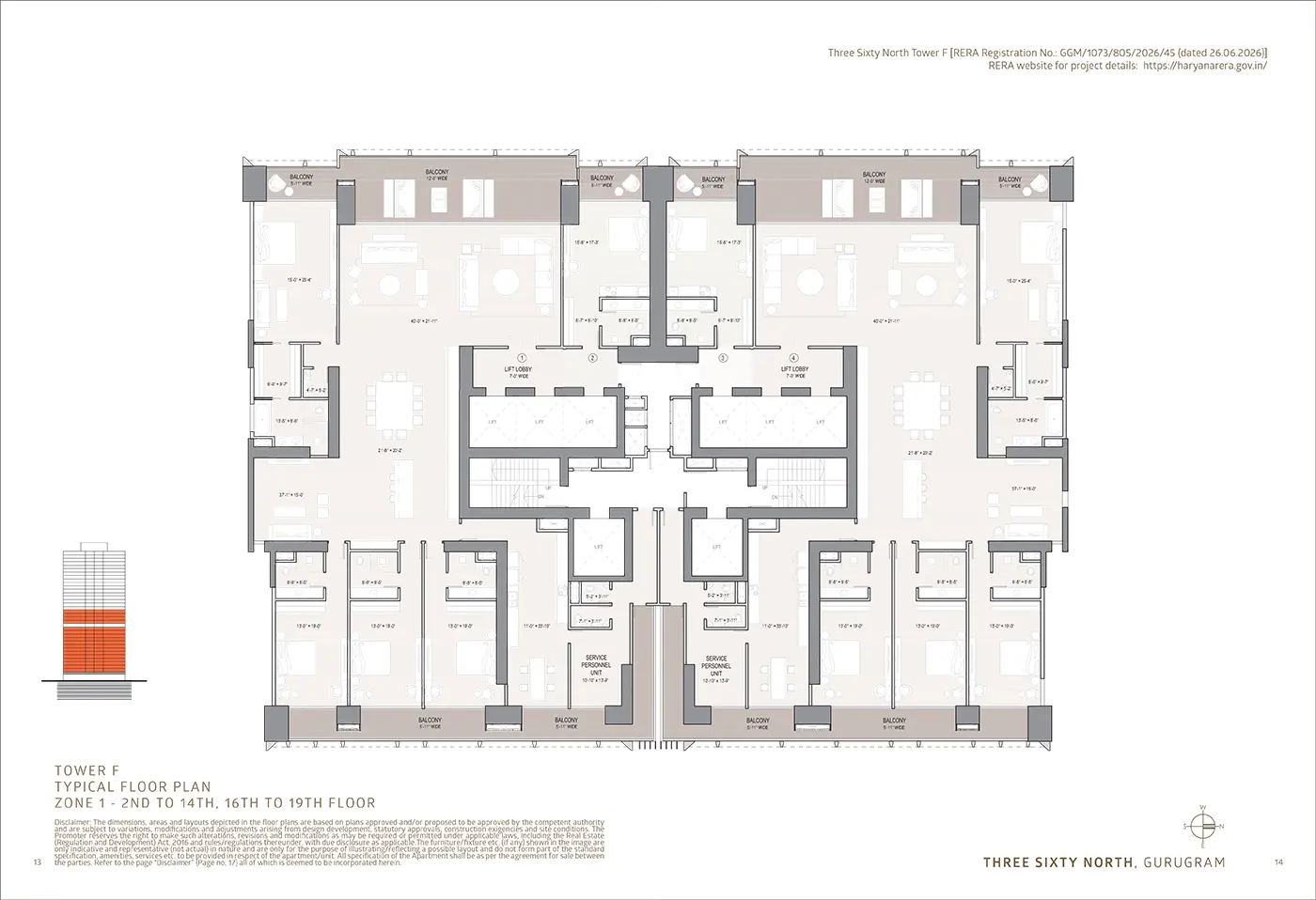 Tower F Floor Plan